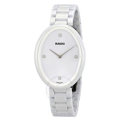 Rado, Esenza White Dial White High-tech Ceramic Ladies Watch