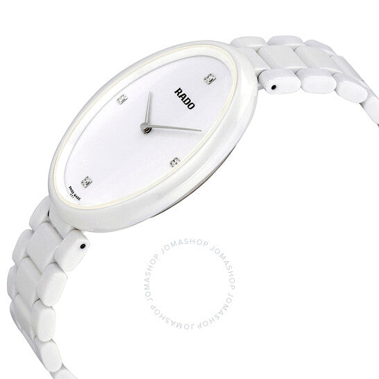 Rado, Esenza White Dial White High-tech Ceramic Ladies Watch
