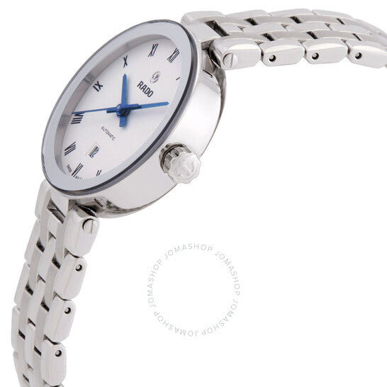 ساعة رادو فلورنسا أوتوماتيكية للسيدات بمينا فضي