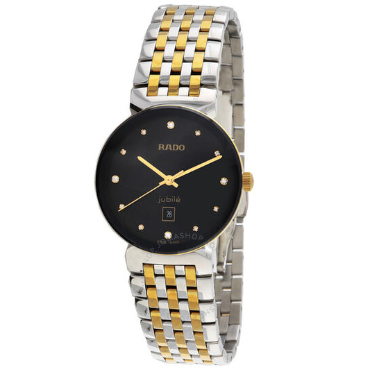 Rado, Florence Classic Quartz Diamond Black Dial Ladies Watch