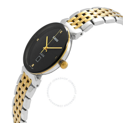 Rado, Florence Quartz Diamond Black Dial Ladies Watch