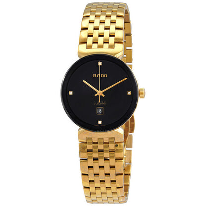 Rado, Florence Quartz Diamond Black Dial Ladies Watch