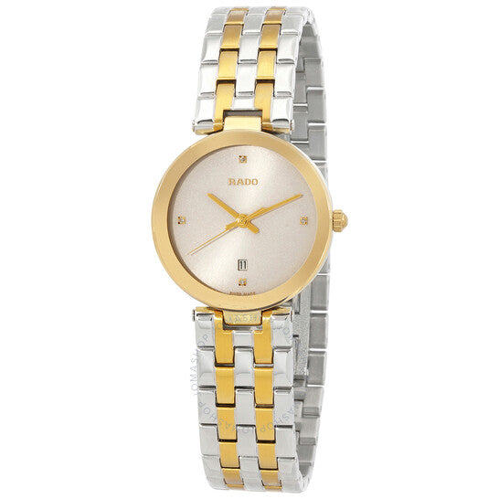 رادو، ساعة فلورنس كوارتز نسائية بمينا فضي