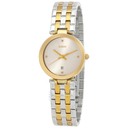 رادو، ساعة فلورنس كوارتز نسائية بمينا فضي