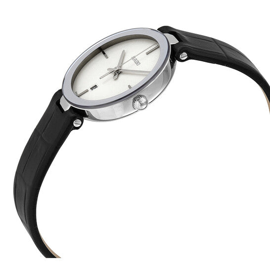 رادو، ساعة فلورنس كوارتز نسائية بمينا بيضاء