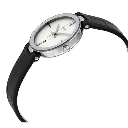 رادو، ساعة فلورنس كوارتز نسائية بمينا بيضاء