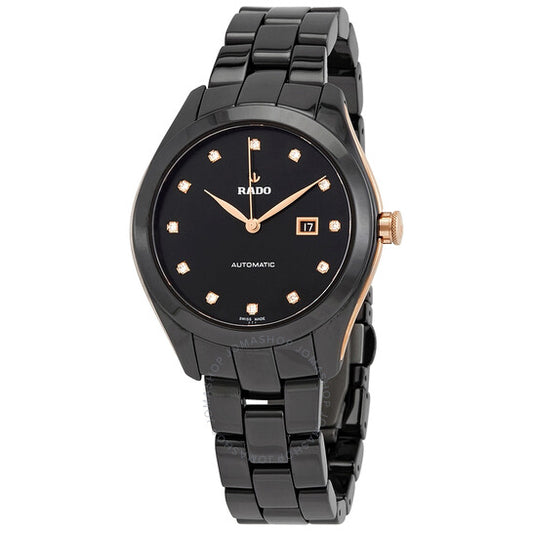 Rado, HyperChrome Automatic Diamond Black Dial Ladies Limited Edition Watch