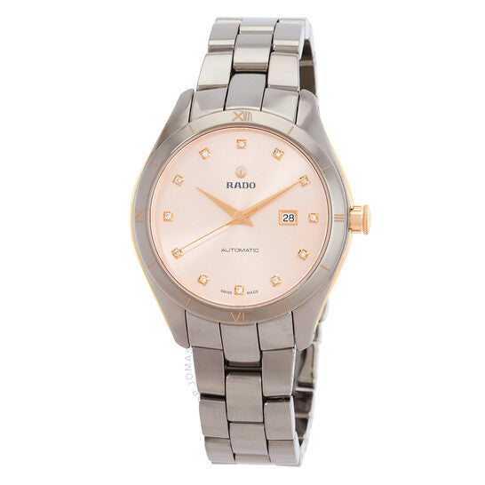 Rado, HyperChrome Automatic Diamond Rose Gold Dial Ladies Watch