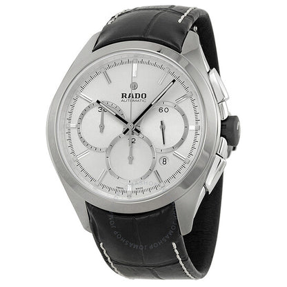 Rado, Hyperchrome Automatic Silver Dial Black Leather Men's Watch