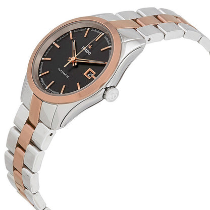 Rado, HyperChrome Black Dial Automatic Ladies Two Tone Watch