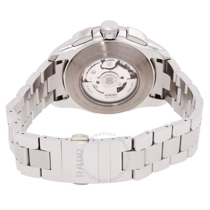 رادو، ساعة هايبركروم كرونوغراف أوتوماتيكية للرجال بمينا أبيض