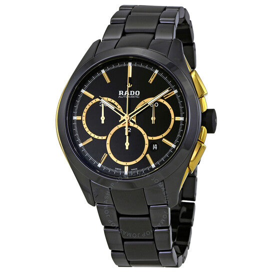 Rado, Hyperchrome Chronograph Black Dial Black Ceramic Men's Watch