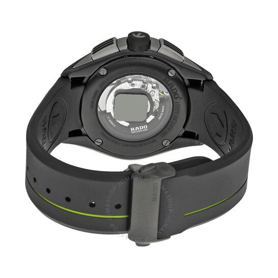 Rado, Hyperchrome Chronograph Black Dial Black Rubber Men's Watch