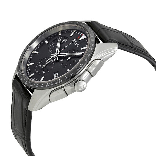 رادو، ساعة هايبر كروم كرونوغراف للرجال بمينا سوداء