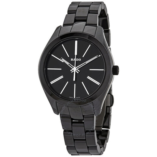 Rado, HyperChrome Quartz Black Dial Ladies Watch