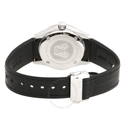 Rado, Hyperchrome S Black Sunburst Black Leather Ladies Watch
