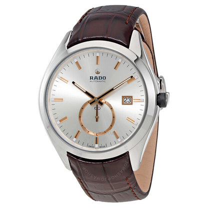 Rado, HyperChrome XL Silver Dial Brown Leather Men's Watch
