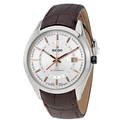 Rado, HyperChrome Automatic Silver Dial Brown Leather Men's Watch