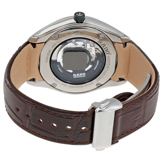 Rado, HyperChrome Automatic Silver Dial Brown Leather Men's Watch