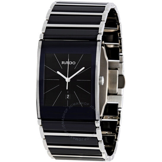 Rado, Integral Black Dial Ceramic Men's Watch