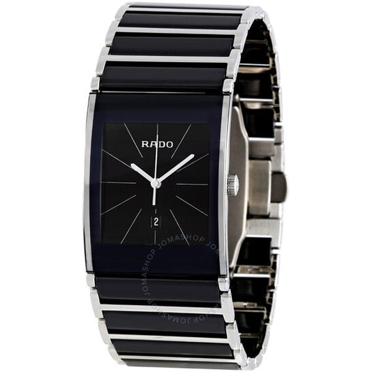 Rado, Integral Black Dial Ceramic Men's Watch