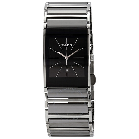 Rado, Integral Black Dial Ceramic Men's Watch