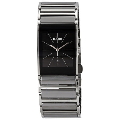 Rado, Integral Black Dial Ceramic Men's Watch