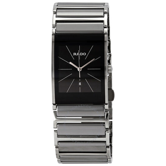 Rado, Integral Black Dial Ceramic Men's Watch