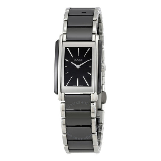 Rado, Integral Black Dial Ladies Watch