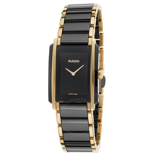 Rado, Integral Black Dial Ladies Watch