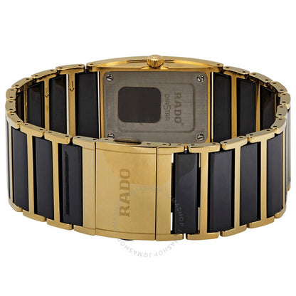 Rado, Integral Black Dial Two-tones Diamond Ladies Watch