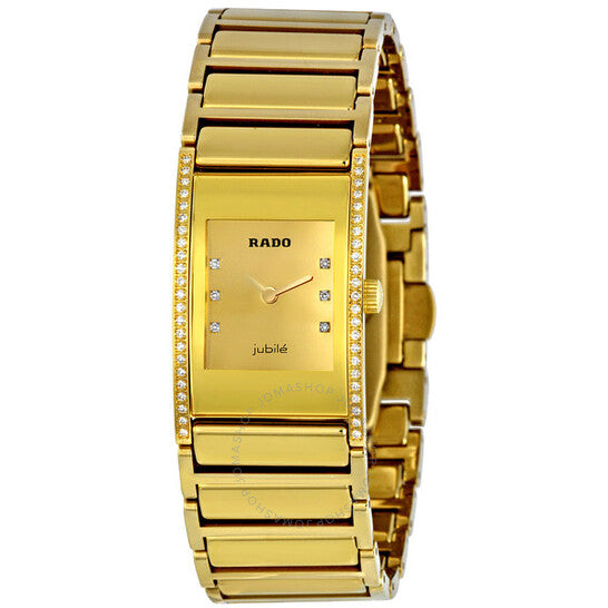 Rado, Integral Gold Diamond Dial Ladies Watch