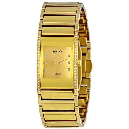 Rado, Integral Gold Diamond Dial Ladies Watch