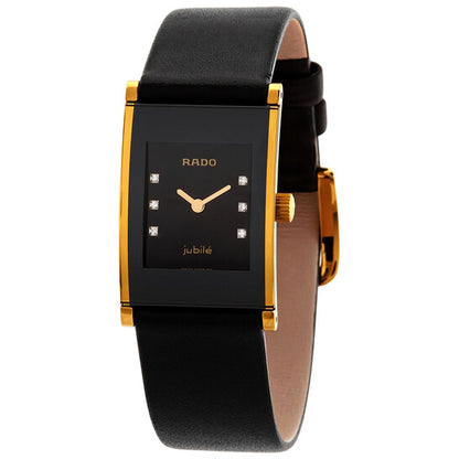 Rado, Integral Jubile Quartz Diamond Black Dial Ladies Watch