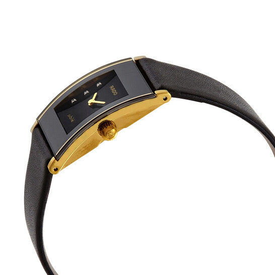 Rado, Integral Jubile Quartz Diamond Black Dial Ladies Watch
