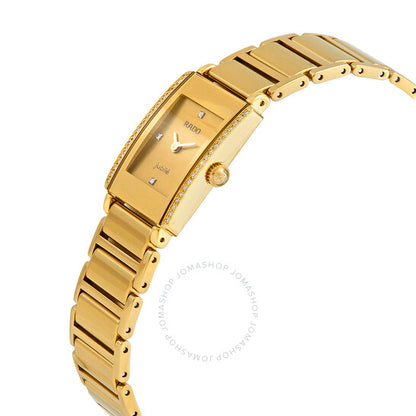 Rado, Integral Jubile Quartz Diamond Gold Dial Ladies Watch