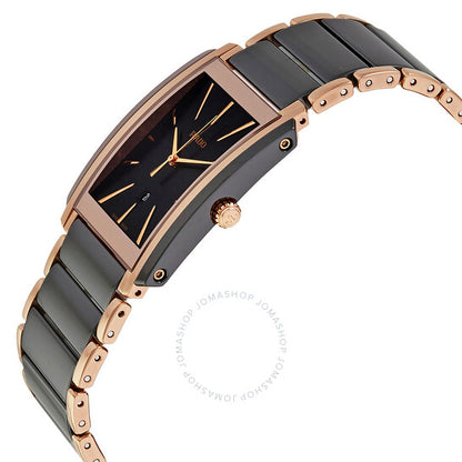 Rado, Integral L Black Dial Black Ceramic Men's Watch