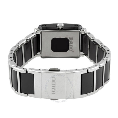 Rado, Integral Quartz Black Dial Black Ceramic Ladies Watch