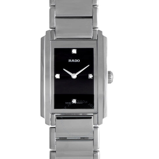 Rado, Integral Quartz Black Dial Ladies Watch