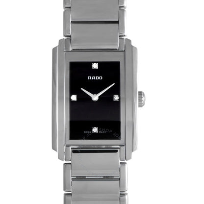 Rado, Integral Quartz Black Dial Ladies Watch