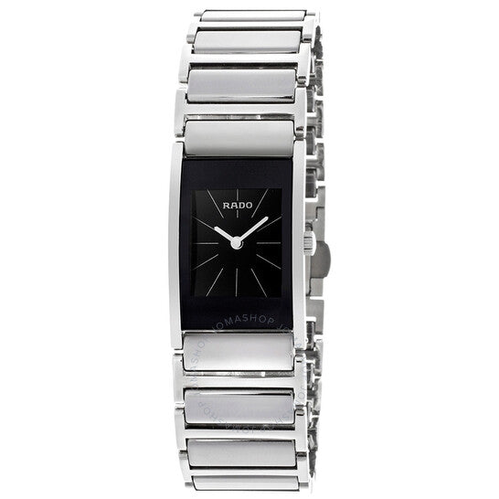 Rado, Integral Quartz Black Dial Ladies Watch