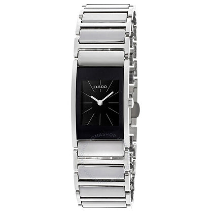 Rado, Integral Quartz Black Dial Ladies Watch