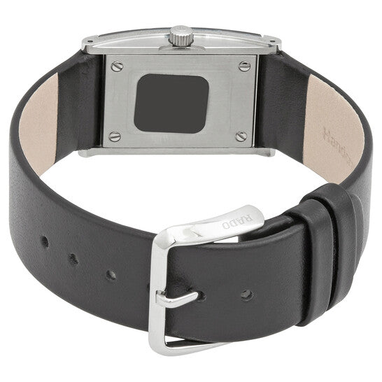 ساعة رادو النسائية المتكاملة كوارتز بمينا سوداء