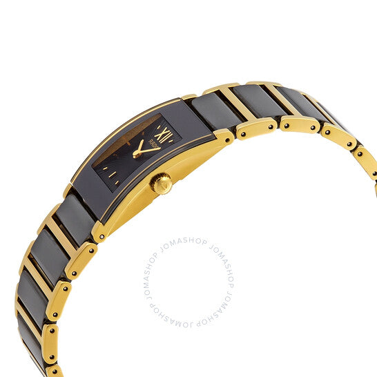 Rado, Integral Quartz Black Dial Ladies Watch