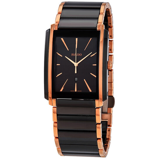 Rado, Integral Quartz Black Dial Men's Watch