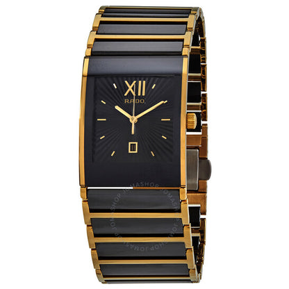 Rado, Integral Quartz Black Dial Men's Watch
