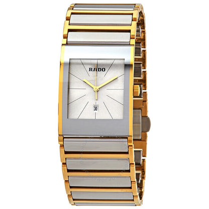 Rado, Integral Quartz Silver Dial Men's Two Tone Watch