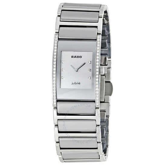 Rado, Integral Silver Dial Diamond Ladies Watch