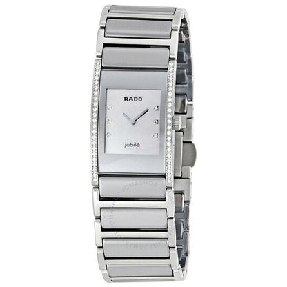 Rado, Integral Silver Dial Diamond Ladies Watch