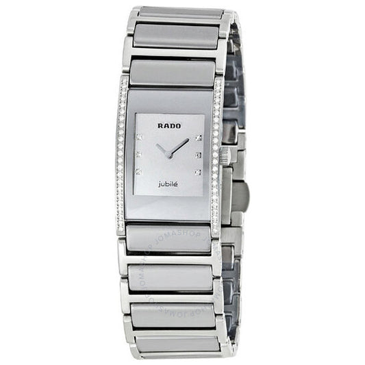Rado, Integral Silver Dial Diamond Ladies Watch
